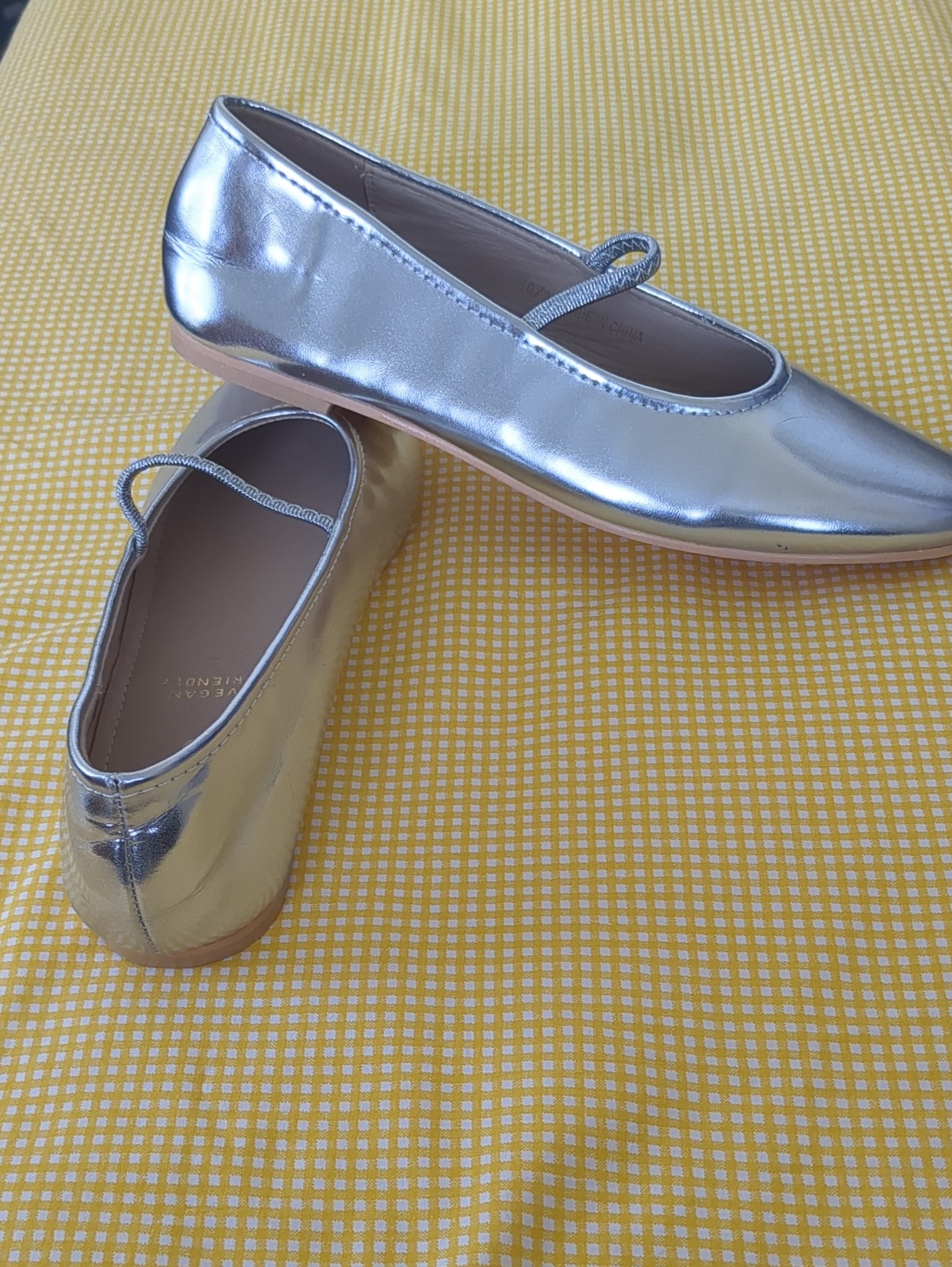 Schuh Silver Mary Jane Ballet Flats — image 3 of 6
